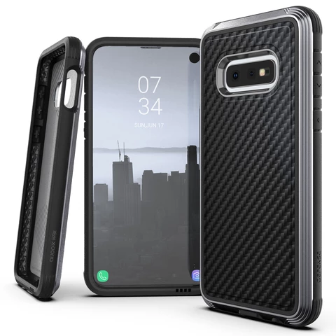 Samsung Galaxy S10e galaxy10e plus phone case cases galaxycase carbon fiber shock proof shockproof shatterproof dropproof drop protection protective military grade cover screen protector luxurious premium sleek slim mobile tech accessories 